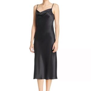 Joie| gorgeous, elegant black silk slip dress | size 12 | brand new